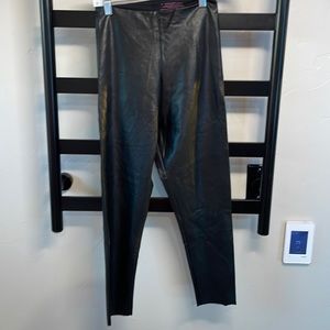 commando faux leather crop control leggings